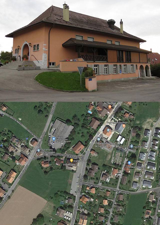 situation du choeur mixte de Carrouge